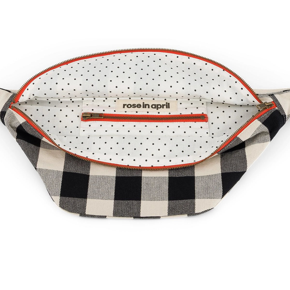 SAC BANANE BIG VICHY GREIGE