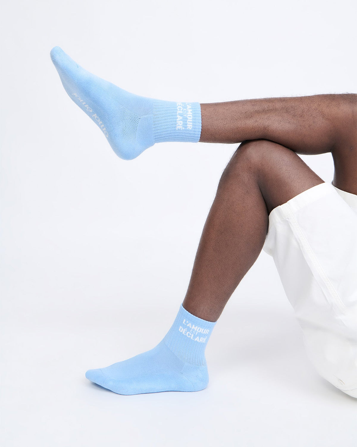 Les chaussettes L'amour est déclaré - bleu dream - 42/46