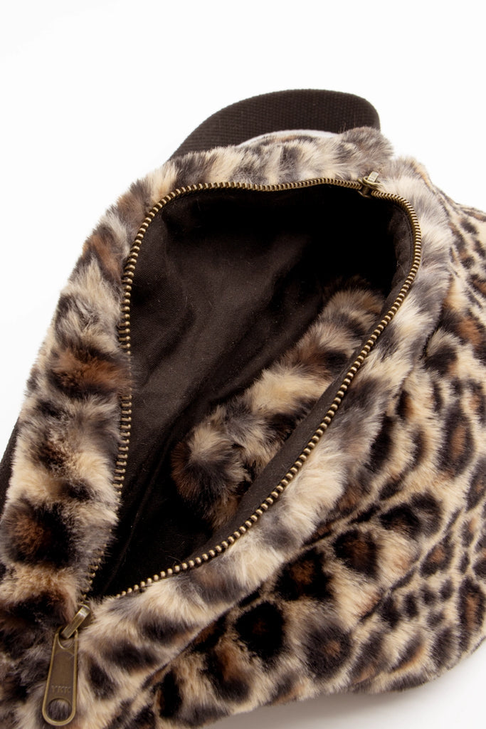 Sac banane Sasha Léopard Beige