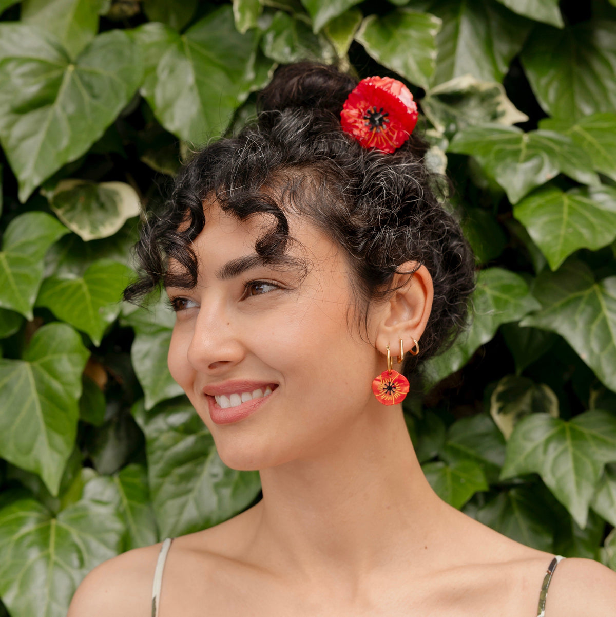 Pince à cheveux Coucou Suzette Coquelicot