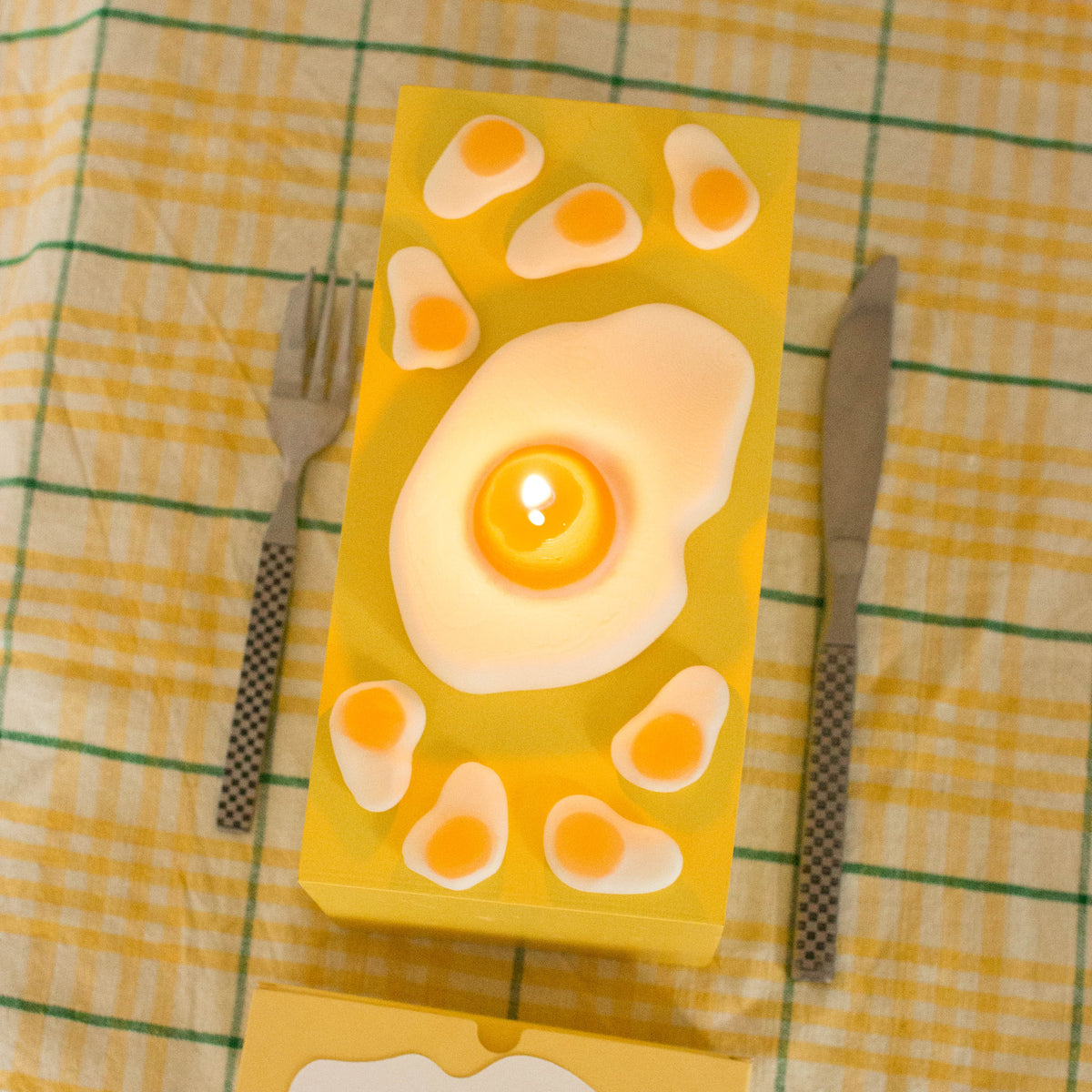 Bougie œuf au plat