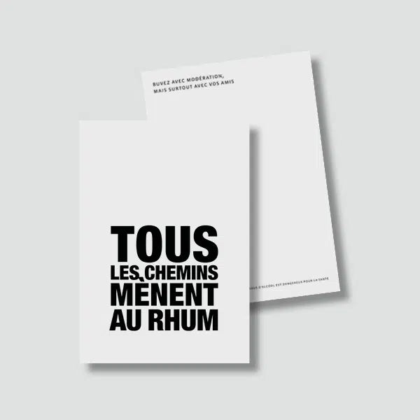 Carte "Happy hour" : Tous les chemins...rhum