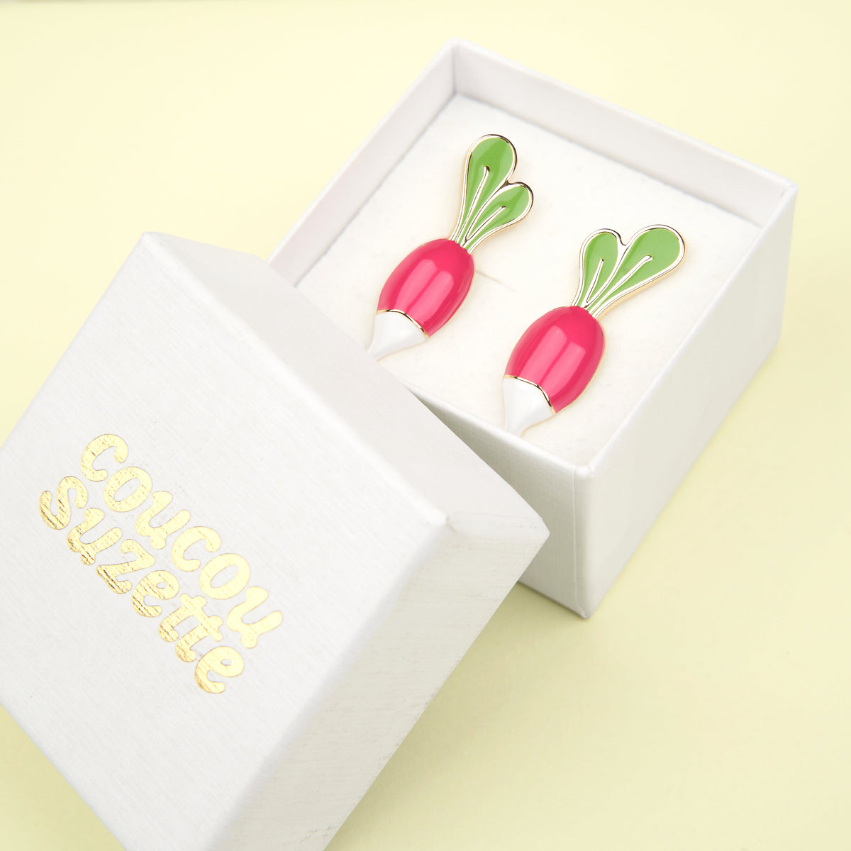 Boucles d'oreilles Radis