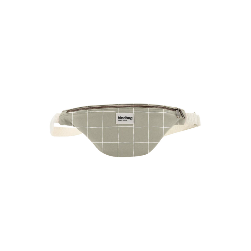 Sac banane Olivia Carreaux Argile/Blanc