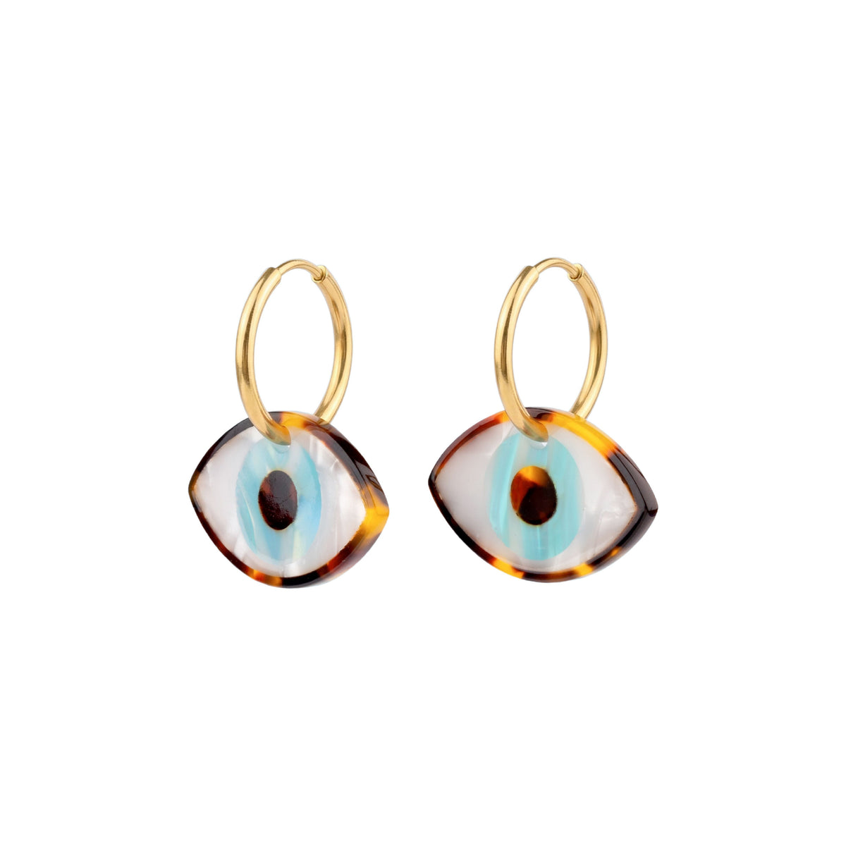 Boucles d'oreilles Oeil - Bleu