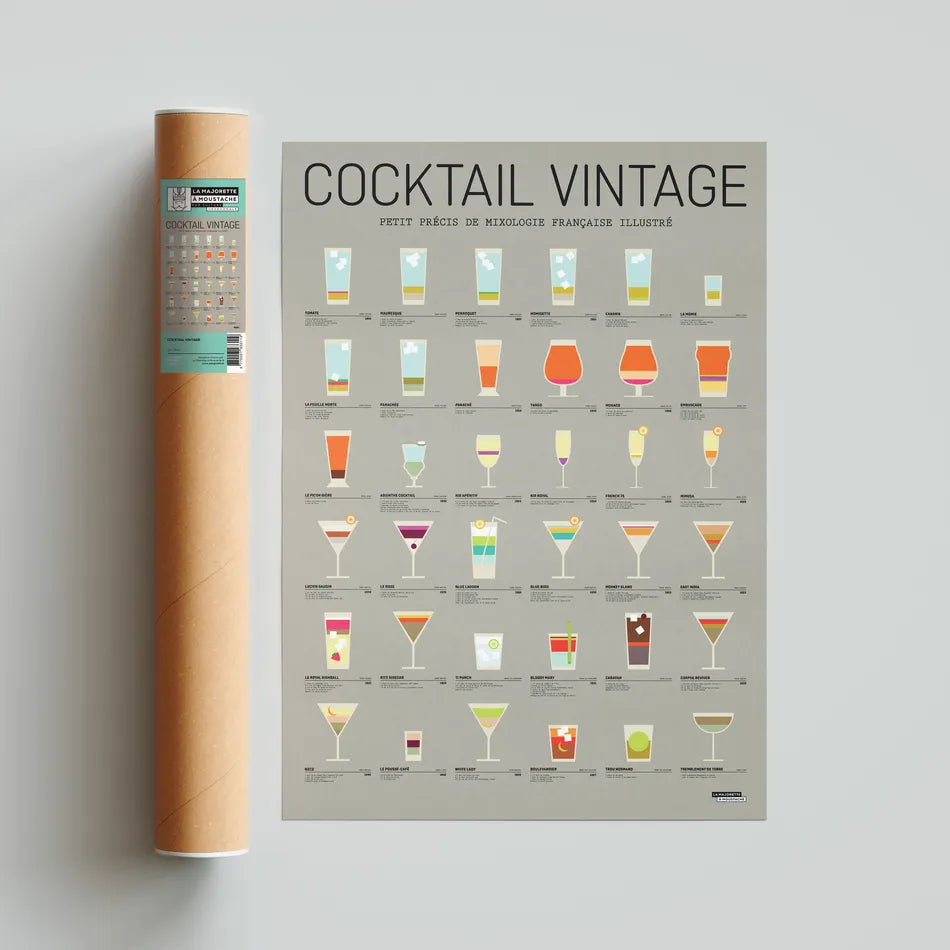 Affiche Cocktail Vintage | #AFFCOC50x70