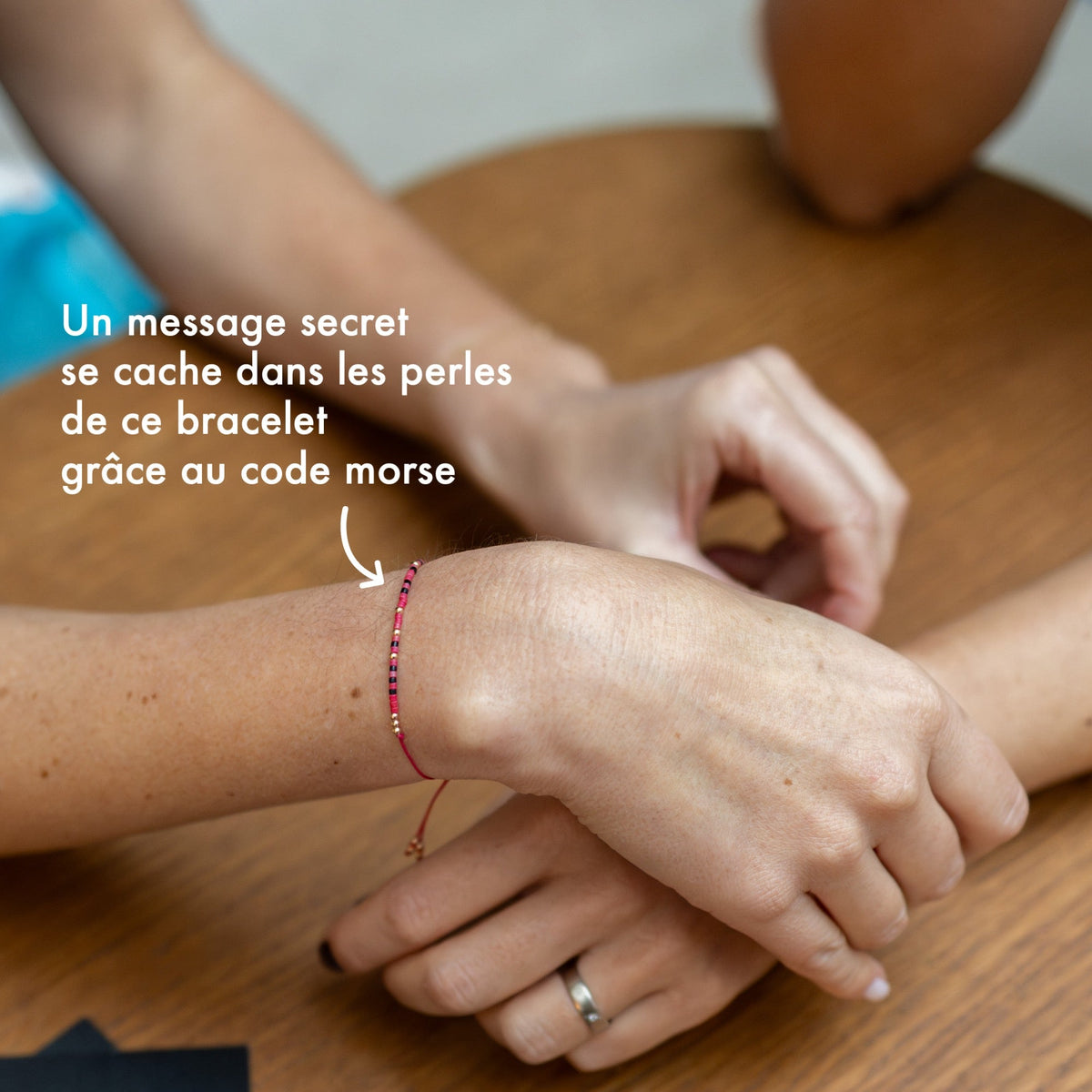 Bracelet qui pique morue rose or