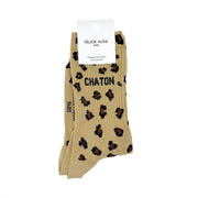Chaussettes Chaton leopard sable 36/40