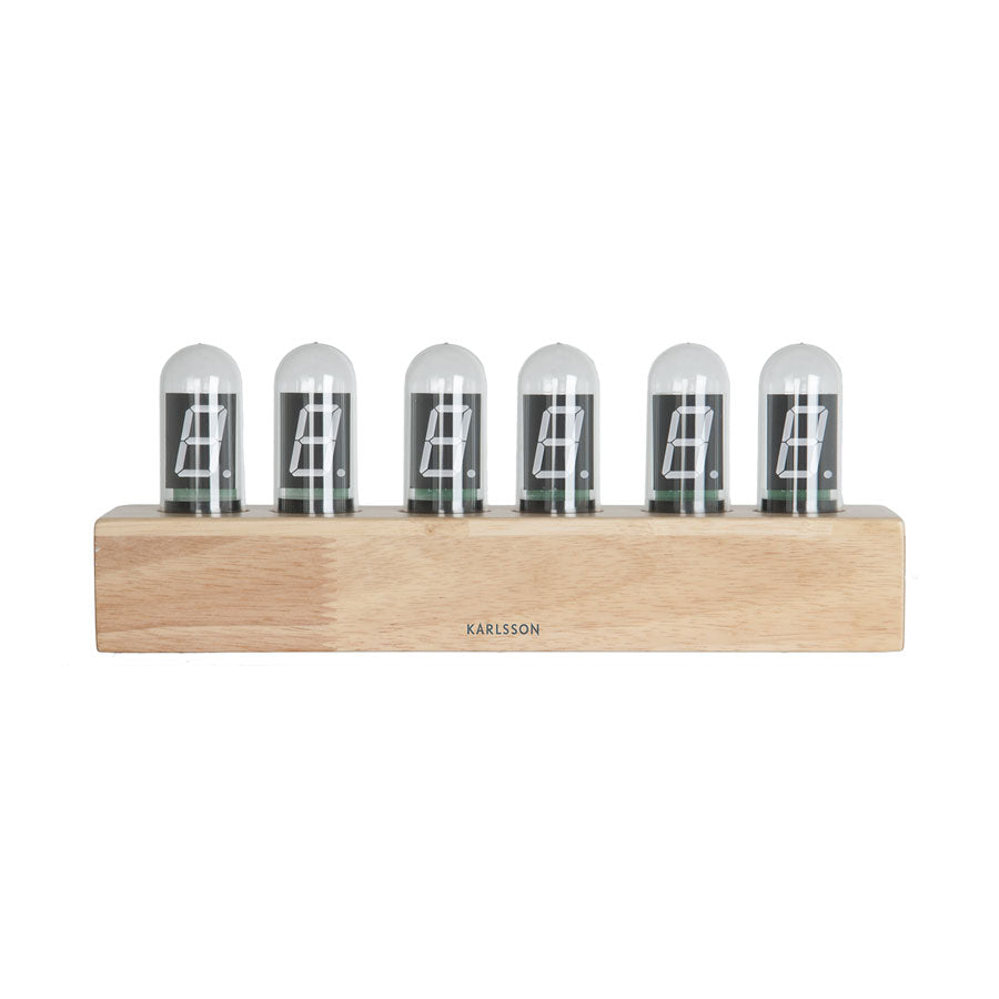 Table-Clock-Cathode-Oak / Table Clock Cathode Oak