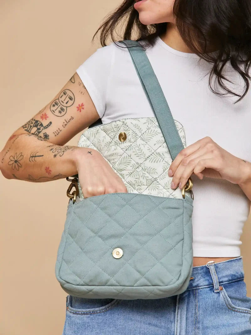 Sac Margault matelassé Sauge