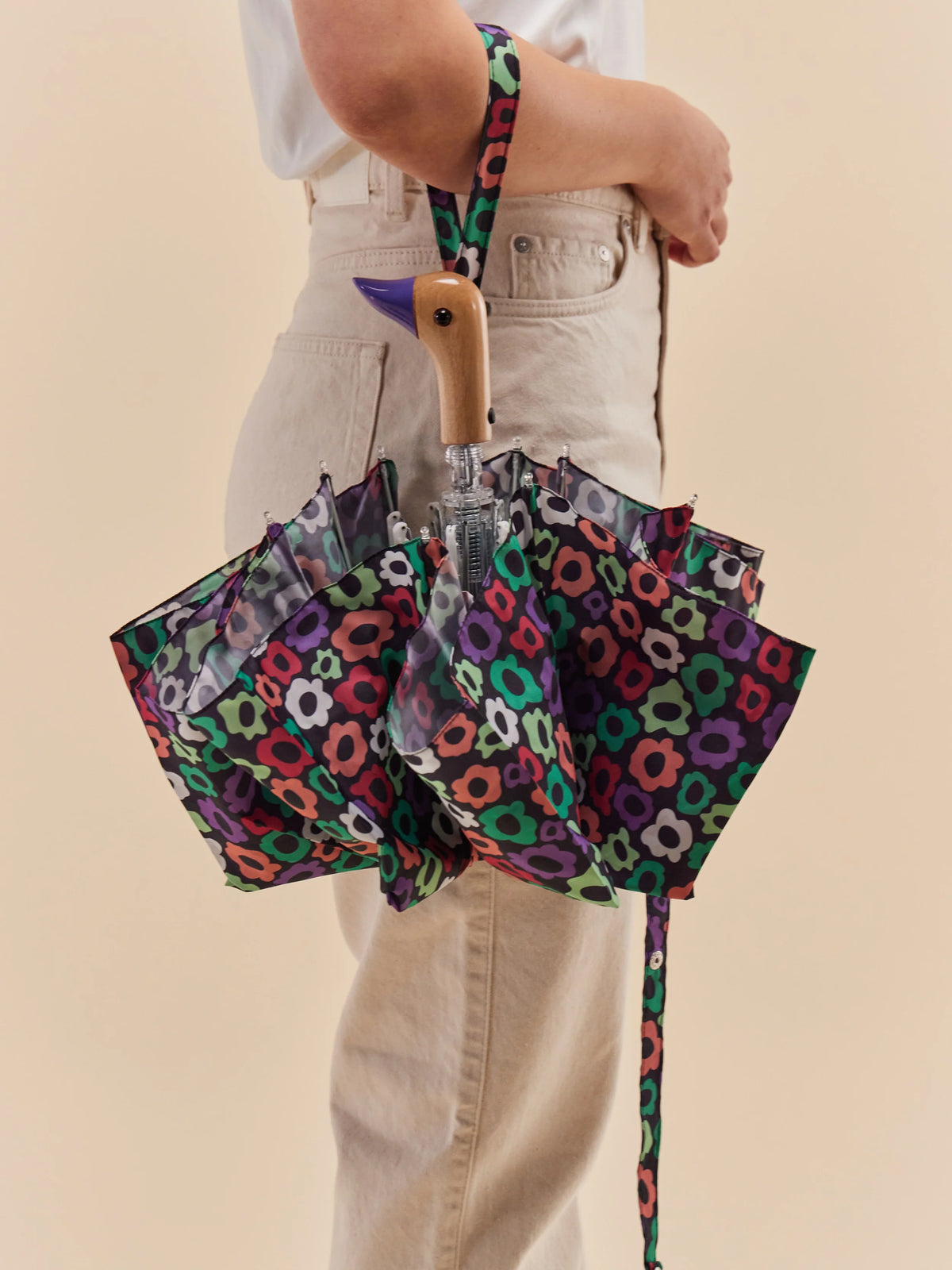 Parapluie Compact Labyrinthe de Fleurs