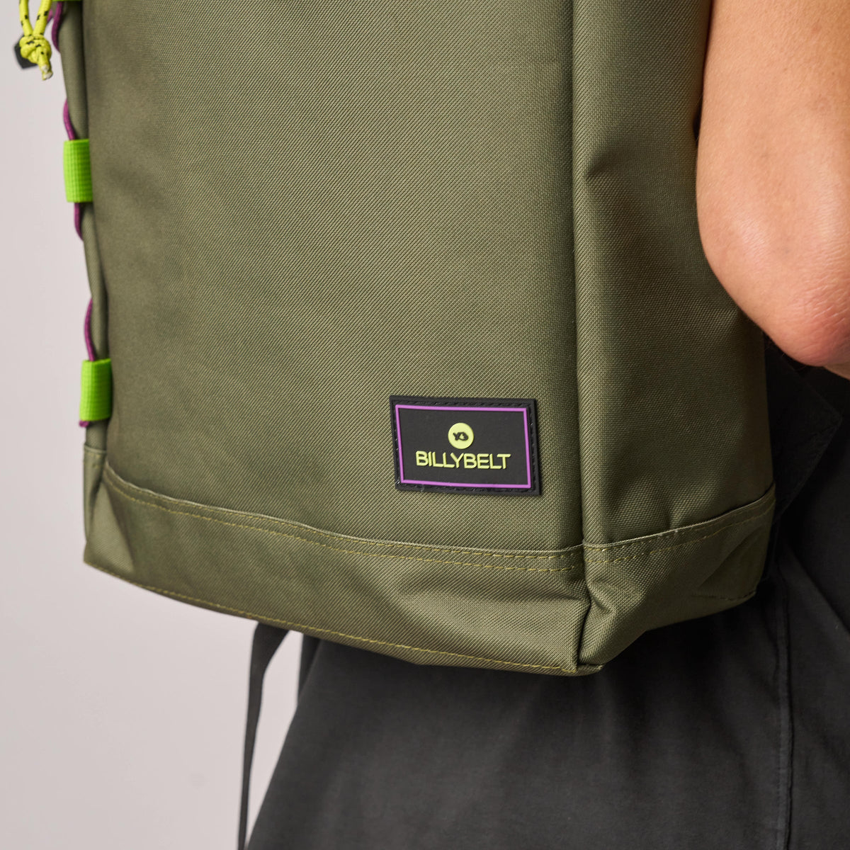 Rolltop bag kaki noir
