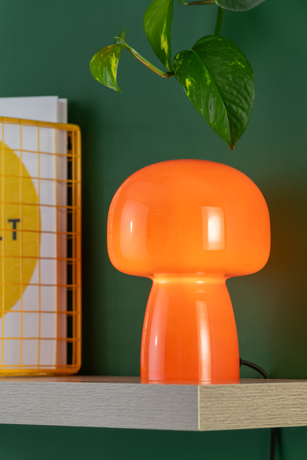 Table lampe Fervor glass bright orange