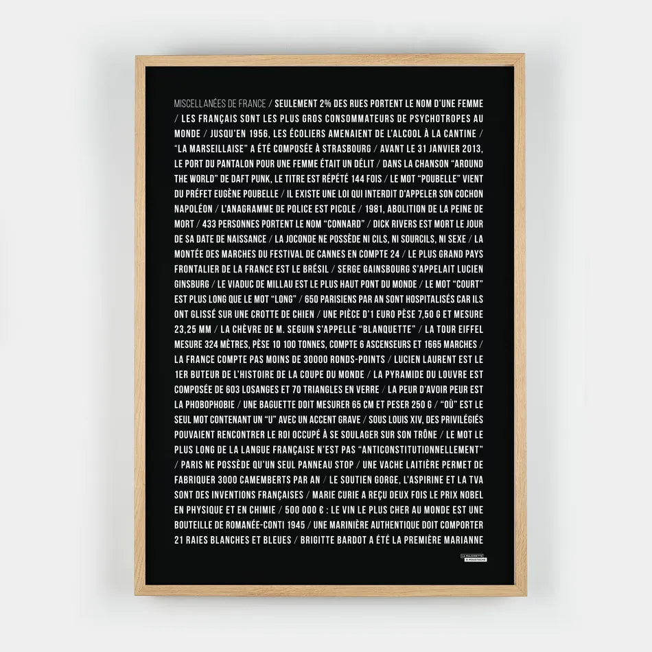 Affiche Miscellanées de France - 50x70 cm | #AFFMISC50X70