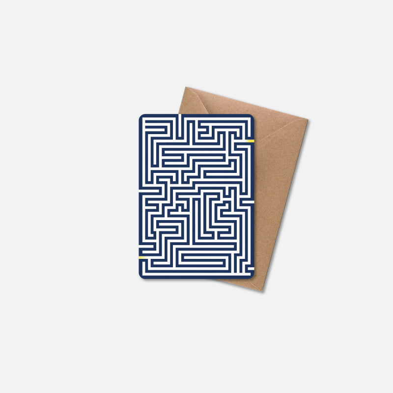 Carte postale - labyrinthe