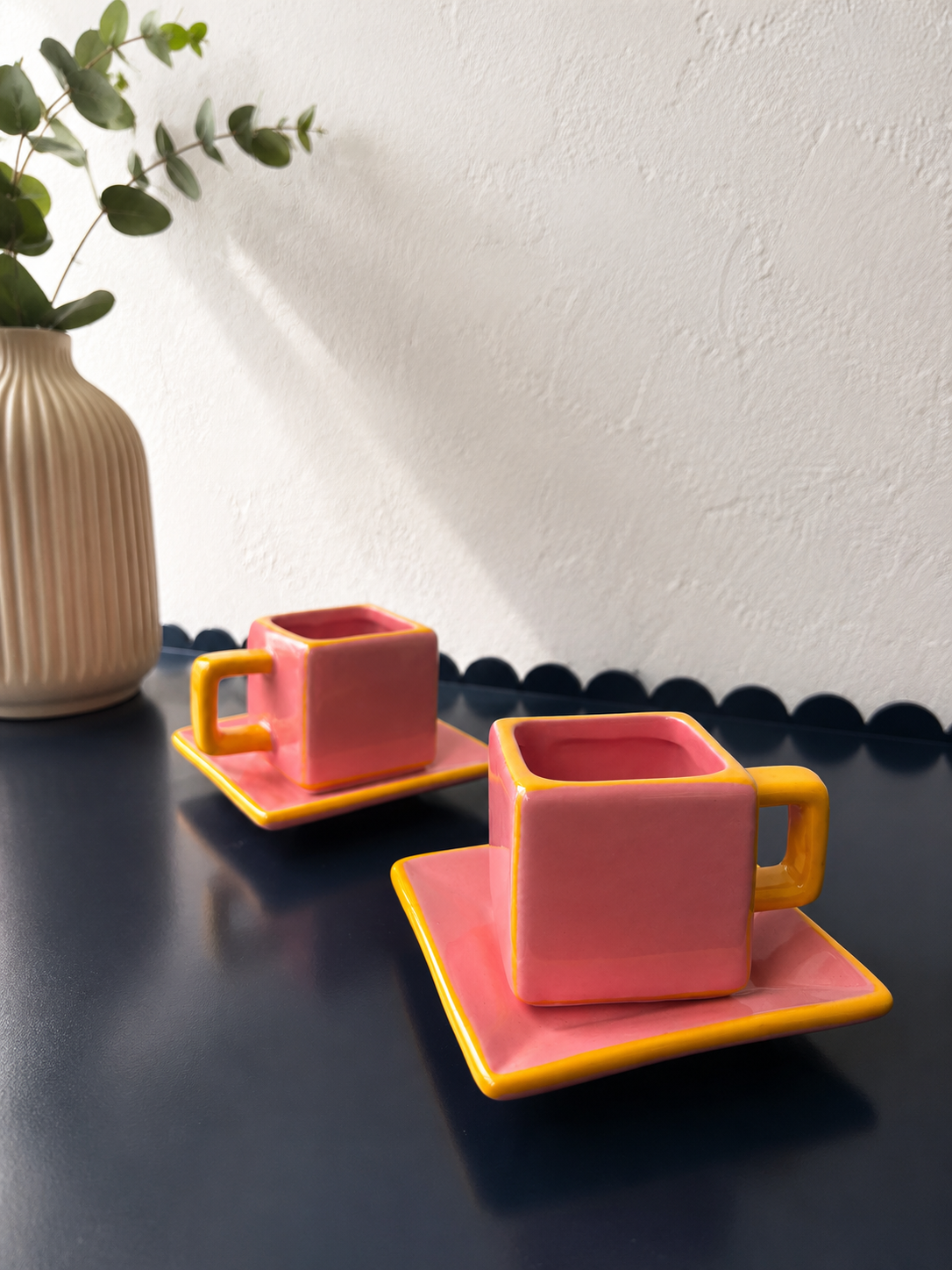 Set de 2 tasses à Café Tile