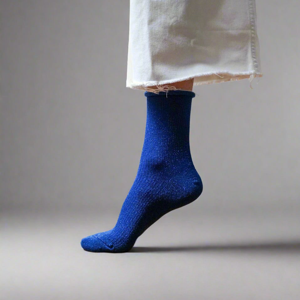 Lurex glitter socks