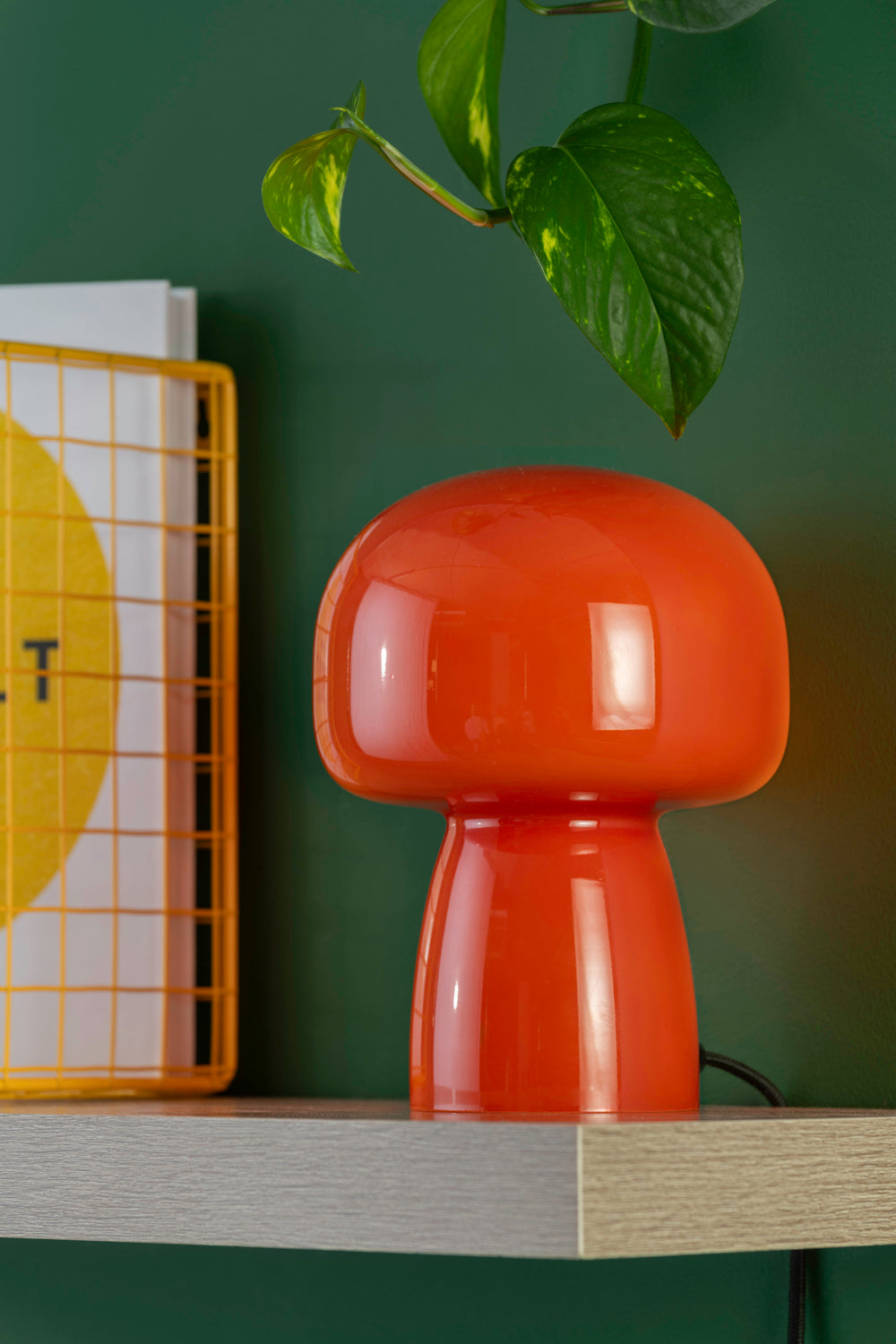 Table lampe Fervor glass bright orange