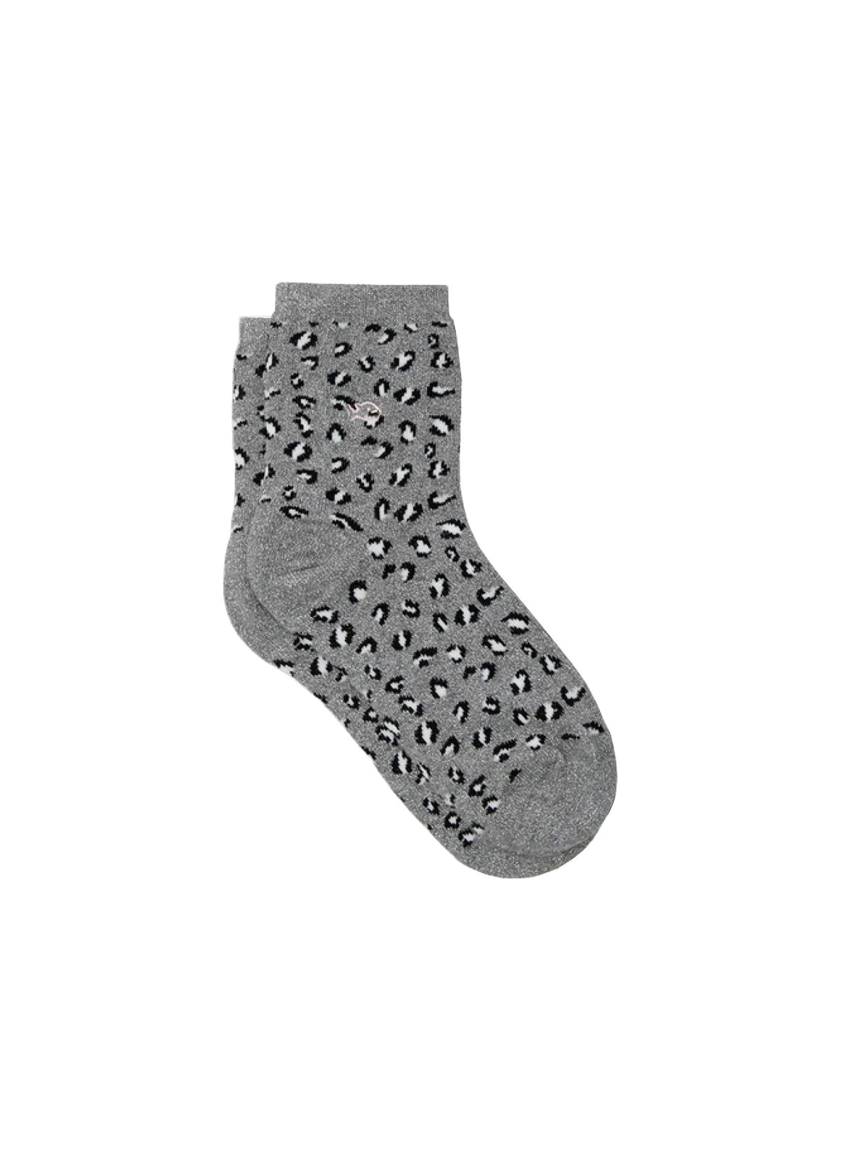 Chaussettes léopard pailletées - Kaki